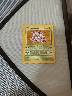 Nidoking Base Set 11/102 Holo Pokemon MP Condition - Image 1