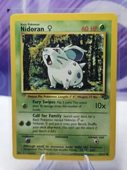 Pokemon TCG Nidoran Jungle 57/64 Regular Unlimited Common NM - Image 1