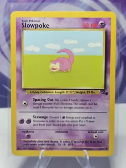 Slowpoke 55/62 Fossil Vintage Regular Pokemon TCG LP - Image 1
