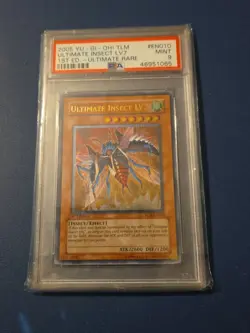 PSA 9 MINT 2005 YU-GI-Oh! TLM ULTIMATE INSECT LV7 EN010 1st Edition Ultimate - Image 1