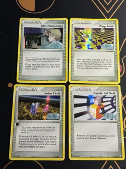 Pokemon EX Crystal Guardians Stamped Reverse Holo Foil Bundle Lot 4 Cards LP MP - Image 1