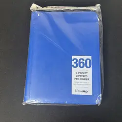 Ultra PRO 9 Pocket Zippered Binder Pokemon 360 Cards Holder Storage BLUE - Image 1