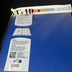 Ultra PRO 9 Pocket Zippered Binder Pokemon 360 Cards Holder Storage BLUE - Image 3