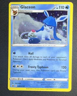 Glaceon - SWSH192 - Pokemon Sword & Shield Promo Ultra Rare Holo Card NM - Image 1