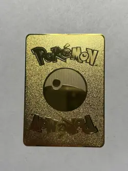 Thicc Pikachu Gold Metal High Quality Fan Art Card Funny Collectible Gift Mint - Image 2