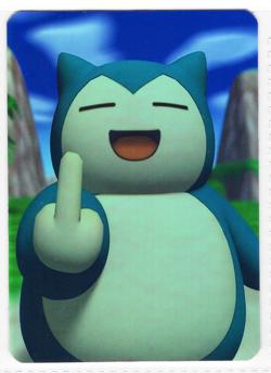Pokemon Fanart - SNORLAX * - FOIL HOLO Card by SPACED_OUT - Image 1