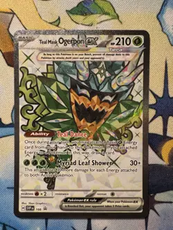 NM Teal Mask Ogerpon ex 166 Scarlet & Violet Promo Cards (SVP) Pokemon TCG - Image 1