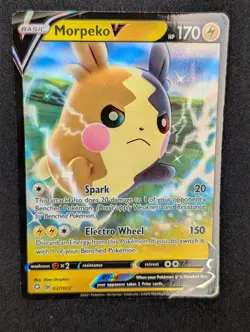 Morpeko V - 037/072 - Pokemon Shining Fates Sword & Shield Ultra Rare Card NM - Image 1