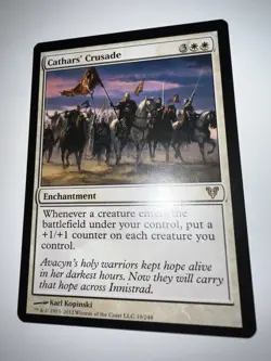 1x MTG Cathars' Crusade - AVR Rare! NM Mint! Ships Fast - Image 2