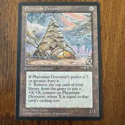 Magic The Gathering Alliances Phyrexian Devourer MTG 1996 Mark Tedin - Image 1