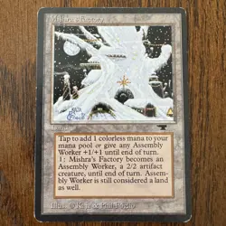 Magic: The Gathering Mishra's Factory Land Winter Edition - Image 1