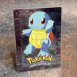 Pokemon Topps Squirtle Holo #07 E7 Of 12 Black Logo - Image 1