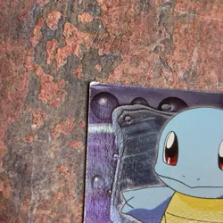 Pokemon Topps Squirtle Holo #07 E7 Of 12 Black Logo - Image 5