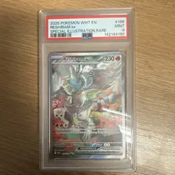 Pokemon Reshiram ex 166/086 Sv: White Flare Special Illustration Rare EX PSA 9 - Image 1