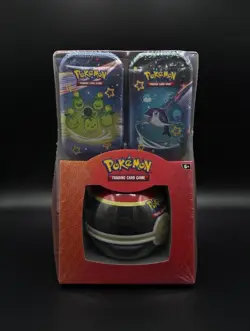 New & Sealed 3Pack Pokemon S&V + Paldean Fates Tin (2) +Luxury Poke Ball Tin! - Image 1