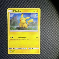 Pokemon Pikachu TCG Holo Blackstar Promo SM183 - Image 1