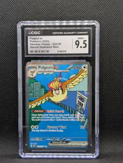 2023 Pokemon Obsidian Flames Pidgeot Ex 225/197 CGC 9.5 Mint+ - Image 1