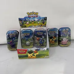 LOT OF 5 SEALED ✅ Pokemon TCG Ascended Heroes MINI TINS Brand New with display - Image 1