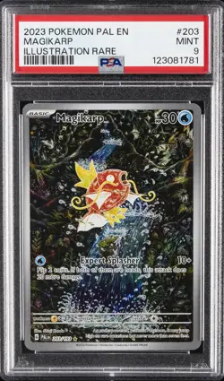 2023 POKEMON PAL EN-PALDEA EVOLVED ILLUSTRATION RARE #203 MAGIKARP PSA 9 - Image 1