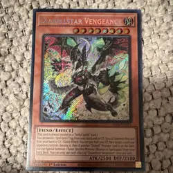 Yu-Gi-Oh! Konami Diabellstar Vengeance Fiend Secret Rare 1st Ed ALIS-EN017 - Image 1