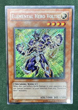 YUGIOH UNLIMITED PP02-EN014 ELEMENTAL HERO VOLTIC SECRET RARE NEAR MINT - Image 1
