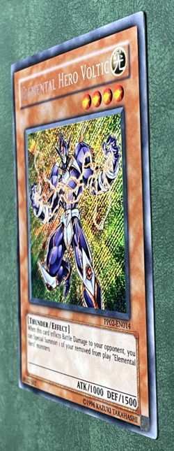 YUGIOH UNLIMITED PP02-EN014 ELEMENTAL HERO VOLTIC SECRET RARE NEAR MINT - Image 3
