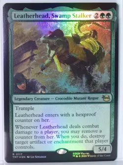 Leatherhead, Swamp Stalker [New, Near Mint] *Foil* {TMNT MTG} - Image 1