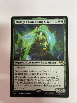MTG Mutagen Man, Living Ooze Teenage Mutant Ninja Turtles #124 Rare - Image 1