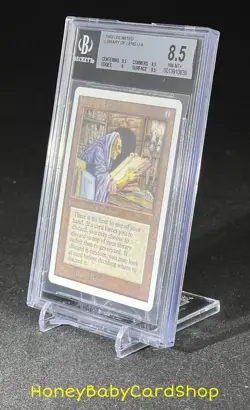 MTG Unlimited Edition 1993 Library of Leng BGS 8.5Q++ (Baby Quad++) NM/MT+ 93/94 - Image 3