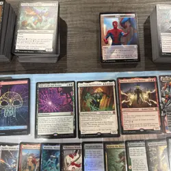 Magic The Gathering Lot Of Foils, Mythics and Rares Spider-Man & More! - Image 3