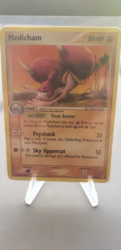 Pokemon TCG Medicham EX Crystal Guardians 25/100 Regular Rare - Image 3