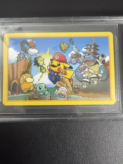 Pokemon Mario Pikachu Deck 2016 Playing Card Ace Of Spades Nintendo BGS 9.5 - Image 3