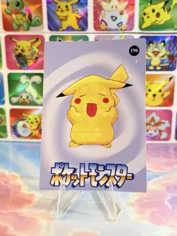 Pokemon Pikachu Vintage Pocket Monsters Vending HOLO Prism Sticker 1998 Nintendo - Image 4
