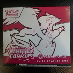 Pokemon Center White Flare Elite Trainer Box Factory Sealed - Image 1