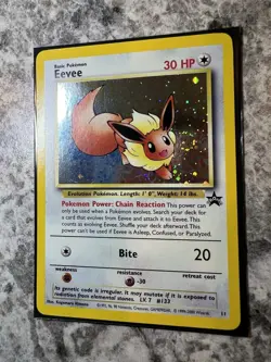 Eevee 11/53 WotC Black Star Promo Holo Vintage Pokemon Card - Image 2