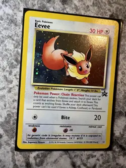 Eevee 11/53 WotC Black Star Promo Holo Vintage Pokemon Card - Image 3