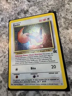 Eevee 11/53 WotC Black Star Promo Holo Vintage Pokemon Card - Image 5