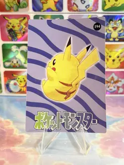Pokemon Pikachu Vintage Pocket Monsters Vending HOLO Prism Sticker 1998 Nintendo - Image 5