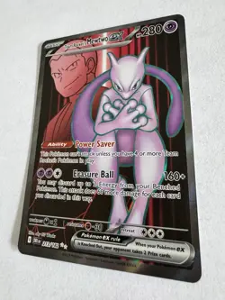 Pokemon Team Rocket's Mewtwo ex 213/182 Sv10: Destined Rivals Holo - 2025 NM - Image 4