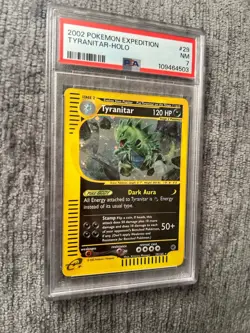 2002 Pokemon TYRANITAR #29/165 Expedition - Cosmos Holo Rare English PSA 7 - Image 3