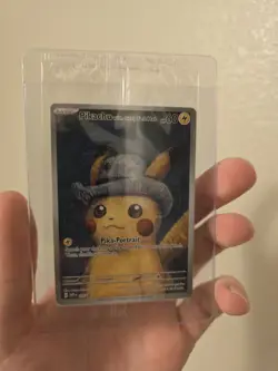 Pokemon x Van Gogh: Pikachu with Grey Felt Hat - 085 Promo Card - Sealed - Image 1