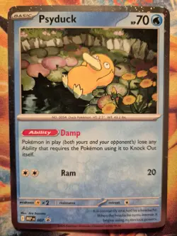 Psyduck Holo Rare Pokemon Card, Black Star Promo, MEP 007 - Image 1
