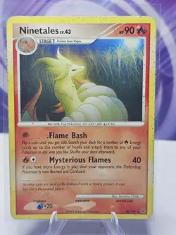 Ninetails 36/127 Non-Holo Rare Platinum 2009 Pokemon Card HP - Image 1