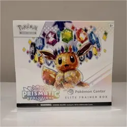 Pokemon Prismatic Evolutions Elite Trainer Box Eevee Pokemon Center English TCG - Image 1