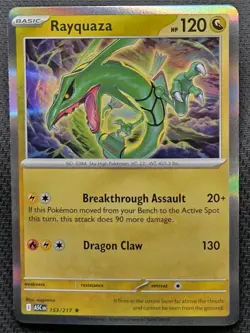Pokemon TCG - Ascended Heroes - (Holo) - Rayquaza - 153 /217 - NM Pack Fresh! - Image 1