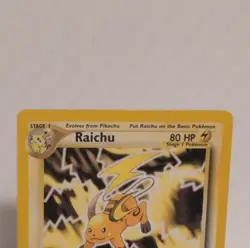 Wizards Raichu Base Set 2 Rare Pokemon Illus. Yamashita Card 21/64 2000 - Image 3