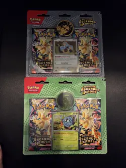 Pokemon Mega Evolution Ascended Heroes Blister Pack Set Of 2 (4 Packs Total) - Image 1