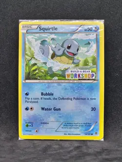 Pokemon Build-A-Bear Workshop Stamped Promo Squirtle 14/101 (SEALED) - Image 1