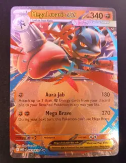 Pokemon TCG - Mega Lucario ex 077/132 Double Rare - Mega Evolution - Near Mint - Image 1