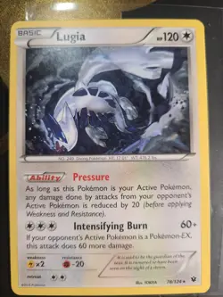 Lugia non-holo Rare - 78/124 - Pokemon Fates Collide 2016 NM - Image 1